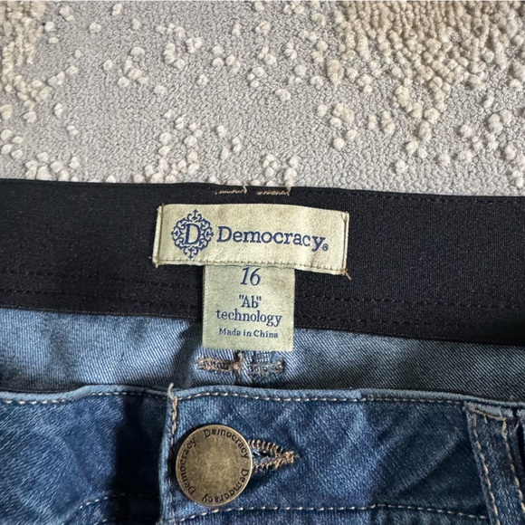 Deomcracy jeans ab technology boot cut flare mid rise stretchy waist  16 - Picture 2 of 9